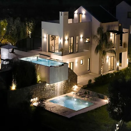 Gorgeous Crete 4 Bedrooms Psinthos Terrace With Two Private Pools Bbq Rethymno * Prinos (Crete)
