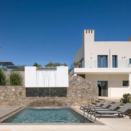 Villa Gorgeous Crete 4 Bedrooms Psinthos Terrace With Two Private Pools Bbq Rethymno *