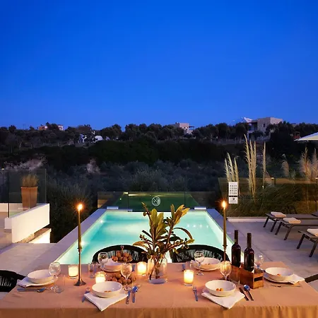 Gorgeous Crete 4 Bedrooms Psinthos Terrace With Two Private Pools Bbq Rethymno Prinos (Crete)