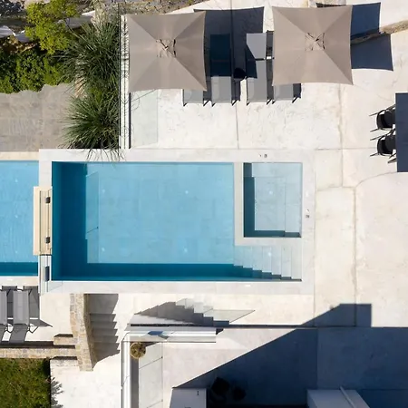 Gorgeous Crete 4 Bedrooms Psinthos Terrace With Two Private Pools Bbq Rethymno Villa