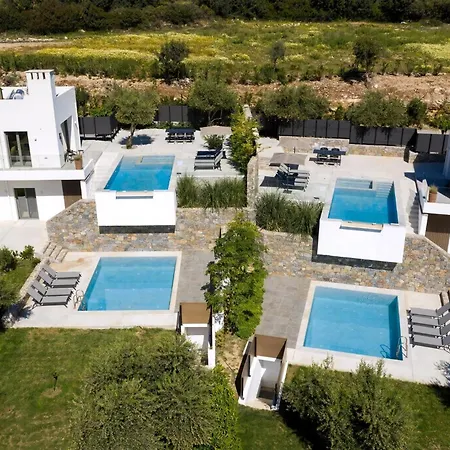 Gorgeous Crete 4 Bedrooms Psinthos Terrace With Two Private Pools Bbq Rethymno Prinos (Crete)